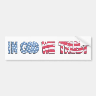 In God We Trust Bumpersticker
