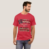 In God We Trust Kansas Proud Strong Awesome Design T-shirt (Voorkant volledig)