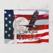 In God we Trust Post Kaart (Voorkant)
