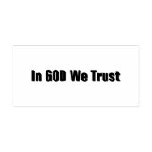In GOD We Trust Rubberstempel (Afrduk)