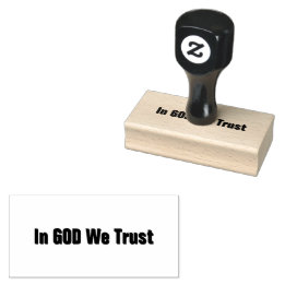 In GOD We Trust Rubberstempel