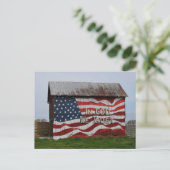 In God We Trust Schuur Briefkaart (Staand voorkant)