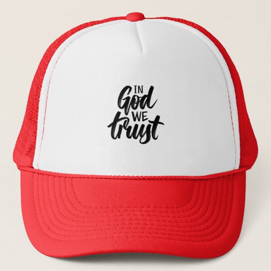 In God We Trust Trucker Hat Pet (Voorkant)