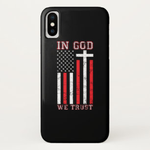 In God We Trust - Vintage Vlag Kruis Patriottisch Case-Mate iPhone Case