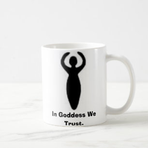 In godin vertrouwen we. koffiemok