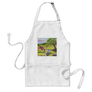 In Gods Country ~ Cowboy & Australian Shepherd Standaard Schort