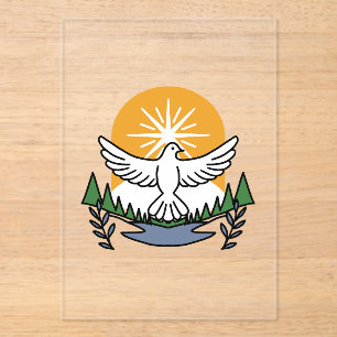 In Gods Geest staan wij op – geloof en vrijheid Acryl Uitnodigingen