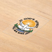 In Gods Geest staan wij op – geloof en vrijheid Acryl Uitnodigingen (Laagn)