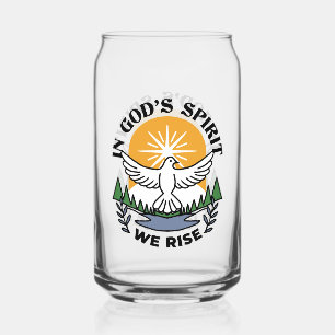 In Gods Geest staan wij op – geloof en vrijheid Blikvorm Glas