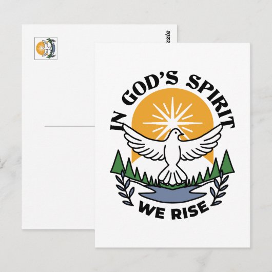 In Gods Geest staan wij op – geloof en vrijheid Briefkaart (Voorkant / Achterkant)