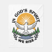 In Gods Geest staan wij op – geloof en vrijheid Fleece Deken (Voorkant)
