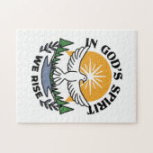 In Gods Geest staan wij op – geloof en vrijheid Legpuzzel (Horizontaal)