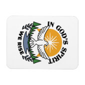 In Gods Geest staan wij op – geloof en vrijheid Magneet (Horizontaal)