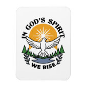 In Gods Geest staan wij op – geloof en vrijheid Magneet (Verticaal)