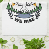 In Gods Geest staan wij op – geloof en vrijheid Theedoek (Gevouwen)