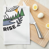 In Gods Geest staan wij op – geloof en vrijheid Theedoek (Quarter Fold)