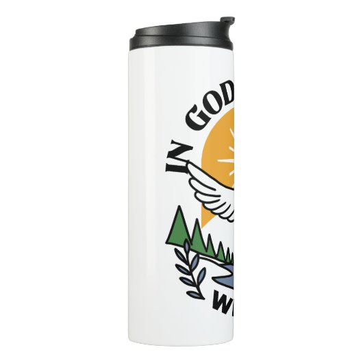 In Gods Geest staan wij op – geloof en vrijheid Thermosbeker (Gedraaid links)