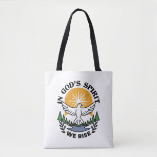 In Gods Geest staan wij op – geloof en vrijheid Tote Bag