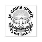 In Gods Geest staan wij op – geloof en vrijheid Zelfinktende Stempel (Design)