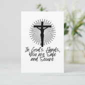 In Gods handen Bedankkaart (Staand voorkant)