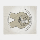 In Gods handen Fleece Deken (Voorkant (Horizontaal))