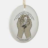 In Gods handen Keramisch Ornament (Rechts)