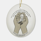 In Gods handen Keramisch Ornament (Links)