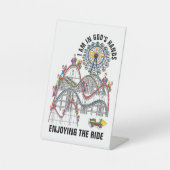 IN GODS HANDEN RECLAMEBORD MET VOETSTUK (Voorkant)