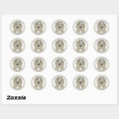 In Gods handen Ronde Sticker (Vel)