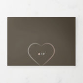 in Gods liefde Wedding Tri-Fold Uitnodiging (Cover)