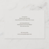 in God's love Wedding Enclosure Card Informatiekaartje (Achterkant)