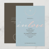 in God's love Wedding Invitation Kaart (Voorkant / Achterkant)