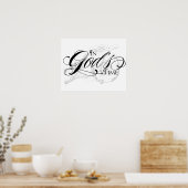 In Gods tijd Poster (Keuken)