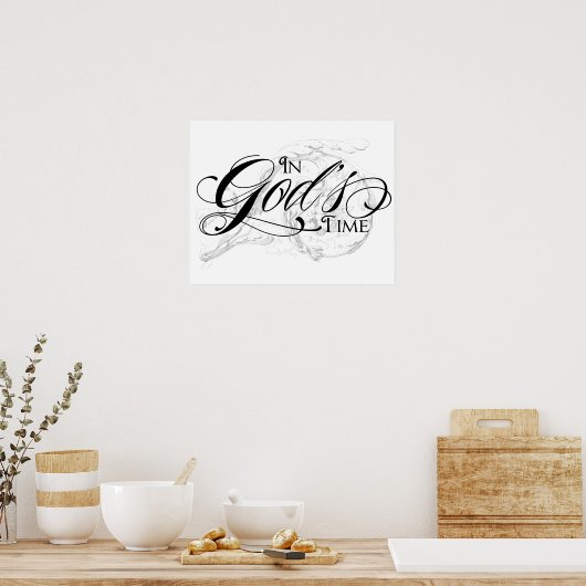 In Gods tijd Poster (Keuken)