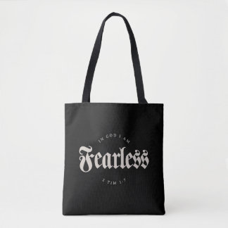 In godsnaam ben ik waardeloos 2 Tim 1:7 Christelij Tote Bag