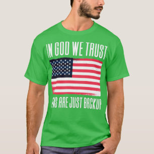 In godsnaam vertrouwen we dat Pistolen alleen back T-shirt