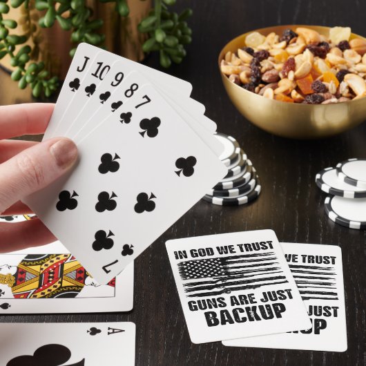 In godsnaam, we vertrouwen erop dat Pistolen Ameri Pokerkaarten (Insitu)