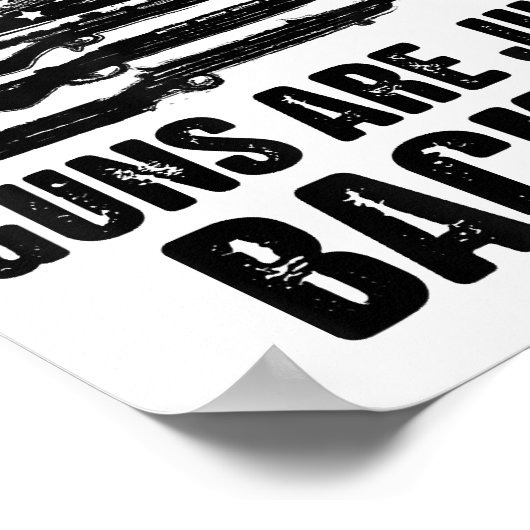 In godsnaam, we vertrouwen erop dat Pistolen Ameri Poster (Hoek)