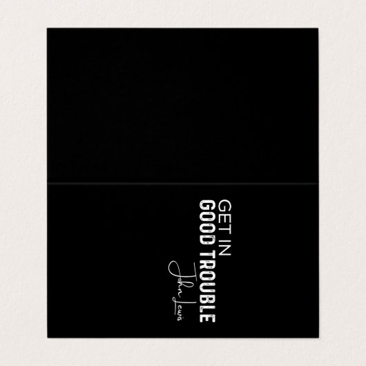 in goede problemen komen visitekaartje (Buitenkant ongevouwen)