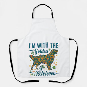 In Gouden Retriever Hond Halloween Pompoenen Blade Schort