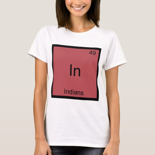 In - Grappig Element Chemie Symbool T-shirt (Voorkant)