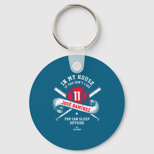 In Grappig Huis Jose Ramirez Mlbpa Mlb Sleutelhanger (Voorkant)