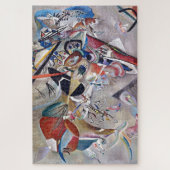 In Gray Kandinsky Modern Abstract Kunstwerk Legpuzzel (Verticaal)