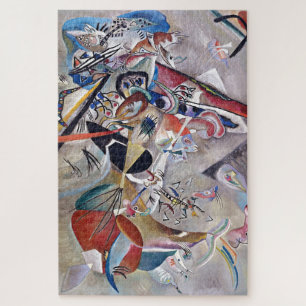 In Gray Kandinsky Modern Abstract Kunstwerk Legpuzzel