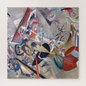 In Gray Kandinsky Modern Abstract Kunstwerk Legpuzzel (Verticaal)