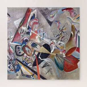 In Gray Kandinsky Modern Abstract Kunstwerk Legpuzzel