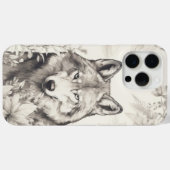 In Grays Silent Guardian Wolf Case-Mate iPhone Case (Achterkant (horizontaal))
