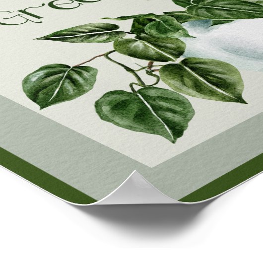  in Groen Plant van het Huis Poster (Hoek)