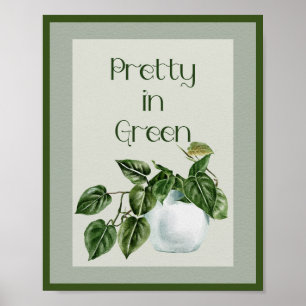 in Groen Plant van het Huis Poster
