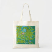 In groen tote bag (Voorkant)